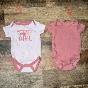 0-3 month girl onesies